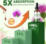 (2 Pack) Milk Thistle Liquid Drops, Liver Cleanse Detox & Repair with 80% Silymarin, Artichoke Leaf, Dandelion Root, Glutathione, Promotes Liver Health, Antioxidant Support, 60-Day Supply - Image 7