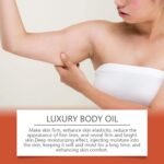 Body Firming Oil for Crepe Skin, 8 Natural Plant Cold-Pressed Oils, Hydrating Care for Full Body that Plumps, Tightens, and Nourish Dry Skin, After Shower Body Oil for Women - Image 3