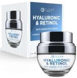 Clear Beauty Hyaluronic Acid & Retinol Eye Cream - Hydrating, Anti-Aging & Reduces Dark Circles & Puffiness - Dermatologist Tested, Cruelty-Free Korean Skin Care for All Skin Types - 1.01 Fl. Oz