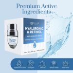 Clear Beauty Hyaluronic Acid & Retinol Eye Cream - Hydrating, Anti-Aging & Reduces Dark Circles & Puffiness - Dermatologist Tested, Cruelty-Free Korean Skin Care for All Skin Types - 1.01 Fl. Oz - Image 3